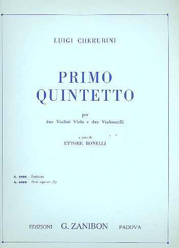 Primo quintetto  per archi  partitura