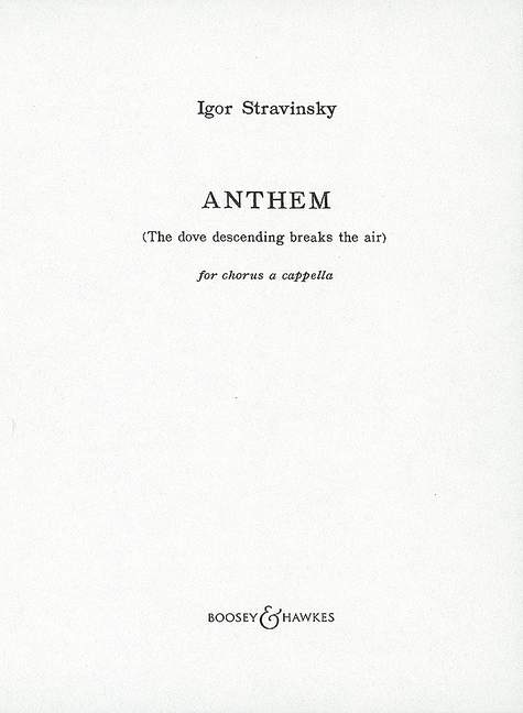 Anthem  für gemischter Chor (SATB) a cappella  Chorpartitur