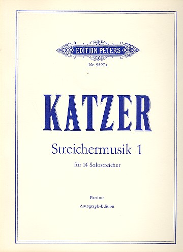 Streichermusik 1 (1971)  für 14 Solo-Streicher  Partitur