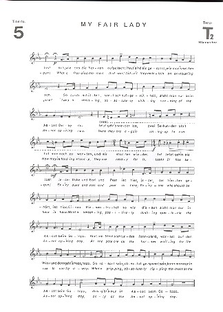 Ascot Gavotte&nbsp;&nbsp;für Männerchor und Klavier&nbsp;&nbsp;Tenor 2