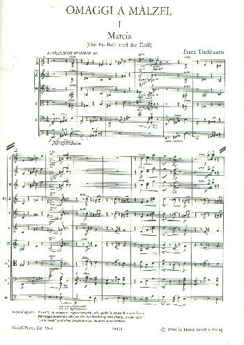 Omaggi a Mälzel&nbsp;&nbsp;für 12 Streicher&nbsp;&nbsp;Partitur