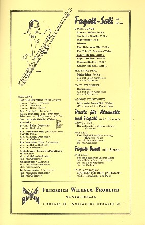 Fagott-Studien Band 1&nbsp;&nbsp;&nbsp;&nbsp;