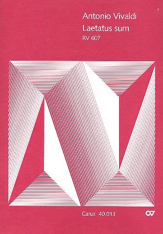 Laetatus sum F-Dur RV607 Psalm 121&nbsp;&nbsp;für gem Chor, Streicher und Bc&nbsp;&nbsp;Partitur