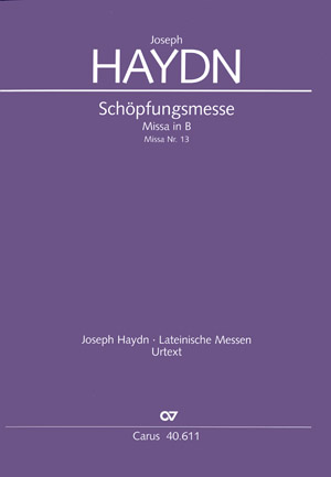 Schöpfungsmesse B-Dur Hob.XXII:13&nbsp;&nbsp;für Soli (SATB) ,Chor und Orchester&nbsp;&nbsp;Partitur