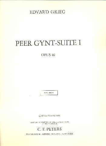 Peer-Gynt-Suite Nr.1 op.46&nbsp;&nbsp;für Orchester&nbsp;&nbsp;Violine 1