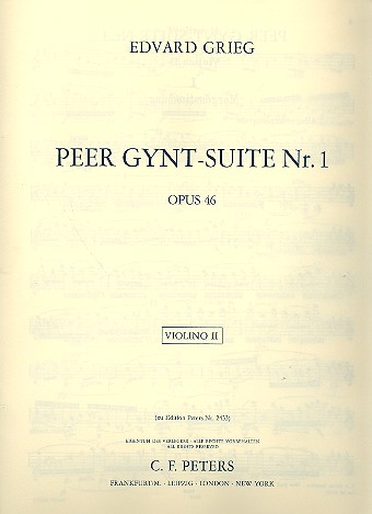 Peer-Gynt-Suite Nr.1 op.46&nbsp;&nbsp;für Orchester&nbsp;&nbsp;Violine 2