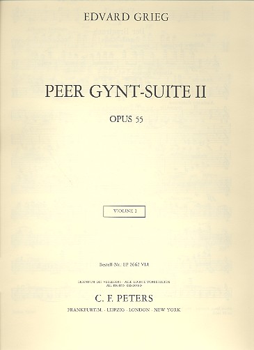 Peer-Gynt-Suite Nr.2 op.55&nbsp;&nbsp;für Orchester&nbsp;&nbsp;Violine 1