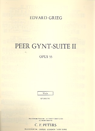 Peer-Gynt-Suite Nr.2 op.55&nbsp;&nbsp;für Orchester&nbsp;&nbsp;Viola