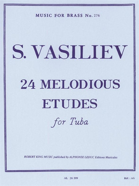 24 melodious etudes&nbsp;&nbsp;for tuba&nbsp;&nbsp;