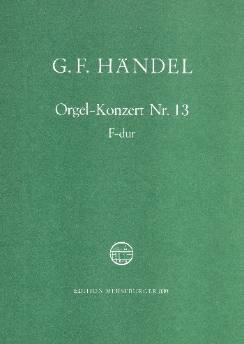 Konzert F-Dur Nr.13&nbsp;&nbsp;für Orgel und Orchester&nbsp;&nbsp;Partitur