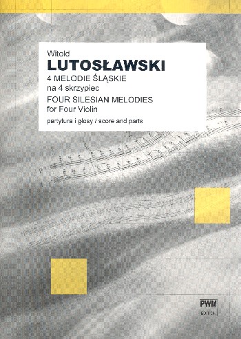 4 Silesian Melodies for 4 violons  score+parts  