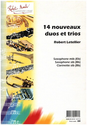 14 Nouveaux Duos et trios&nbsp;&nbsp;pour saxophones&nbsp;&nbsp;partition