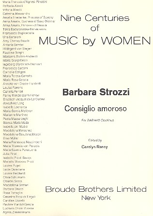 Consiglio amoroso for mixed  chorus (SAB) and bc  score (it/en)