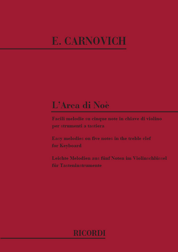 L'ARCA DI NOE  per pianoforte  