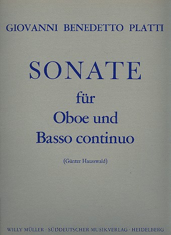 Sonate für Oboe und Bc    