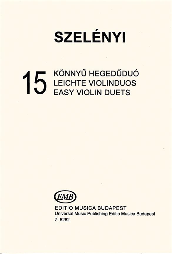 15 leichte Duos für 2 Violinen  Spielpartitur  