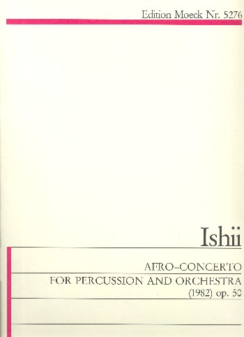 Afro Concerto op.50  for percussion and orchestra  study score