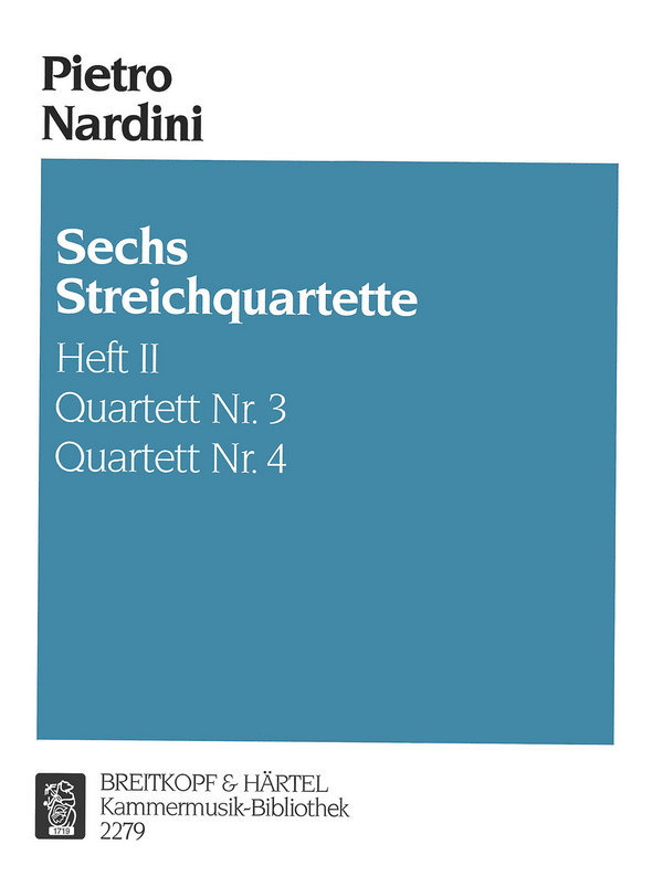 6 Streichquartette Band 2 (Nr.3-4)  für 2 Violinen, Viola und Violoncello  Stimmen