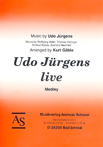 Udo Jürgens live: Medley  für Blasorchester  
