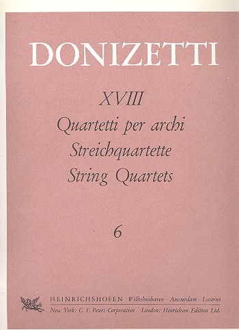 Streichquartett g-Moll Nr.6&nbsp;&nbsp;Stimmen&nbsp;&nbsp;