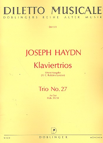 Klaviertrio As-Dur Nr.27 Hob.XV:14&nbsp;&nbsp;Stimmen&nbsp;&nbsp;