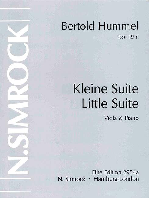 Kleine Suite op.19c&nbsp;&nbsp;für Viola und Klavier&nbsp;&nbsp;