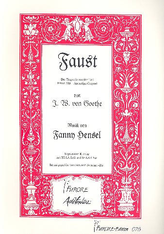 Faust II Erste Szene  für Soli (SSSAA), Frauenchor und Klavier  Partitur (dt/en)