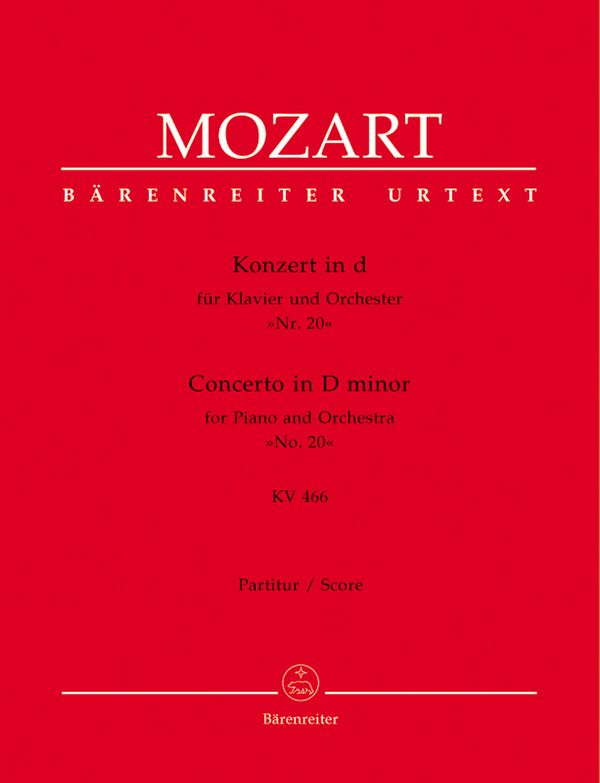 Konzert d-Moll KV466&nbsp;&nbsp;für Klavier und Orchester&nbsp;&nbsp;Partitur