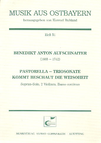 Pastorella-Triosonate  für Sopran, 2 Violinen und Bc  