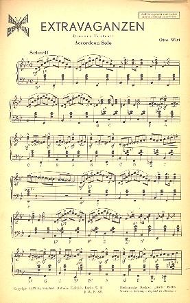 Extravaganzen&nbsp;&nbsp;für Akkordeon&nbsp;&nbsp;