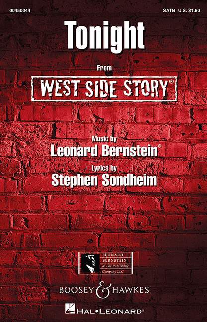 Tonight from West Side Story&nbsp;&nbsp;for mixed chorus and piano&nbsp;&nbsp;score
