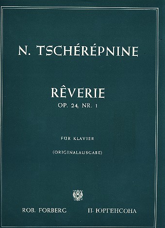 REVERIE OP.24,1&nbsp;&nbsp;FUER KLAVIER&nbsp;&nbsp;