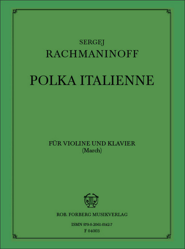 Polka italienne für  Violine und Klavier  