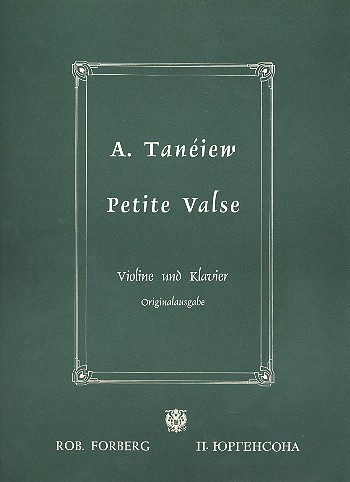 Petite valse für Violine und  Klavier  
