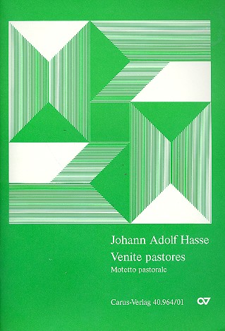 Venite pastores für Soli (SAT),&nbsp;&nbsp;Chor, Streicher und Bc, Bläser ad lib.&nbsp;&nbsp;Partitur