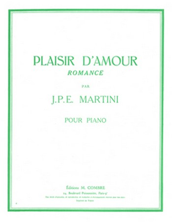 PLAISIER D'AMOUR POUR PIANO  CHEREAU, SUZY, REV.  