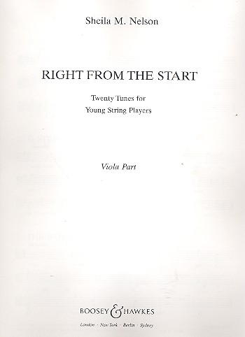 Right from the Start&nbsp;&nbsp;für Viola und Klavier&nbsp;&nbsp;Einzelstimme