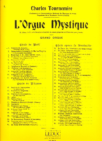 L'Orgue mystique vol.1  cycle de Noel  