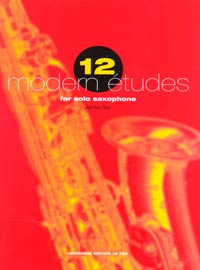 12 modern Etudes  for saxophone  