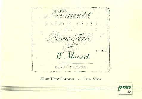 Menuett a quatre mains pour le piano&nbsp;&nbsp;Faksimile mit Tanzbeschreibungen&nbsp;&nbsp;