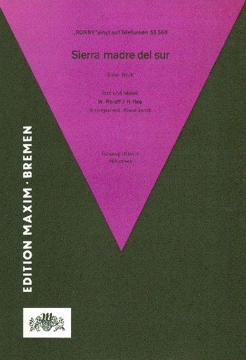 Sierra madre del sur&nbsp;&nbsp;für gem / Frauen- / Männerchor&nbsp;&nbsp;= Klavierbegleitung für alle Besetzungen