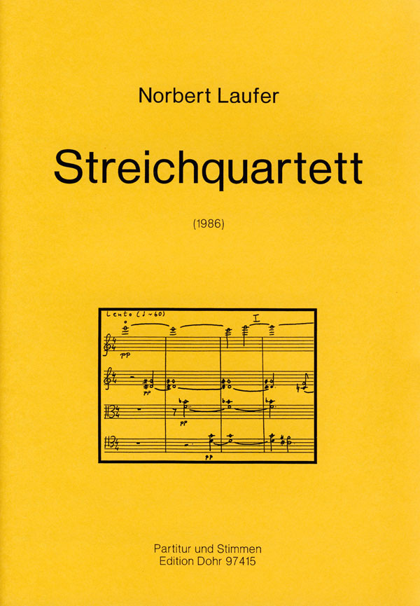 STREICHQUARTETT (1986)  PARTITUR+STIMMEN  
