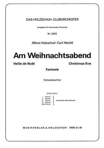 Am Weihnachtsabend  für Akkordeonorchester  Partitur