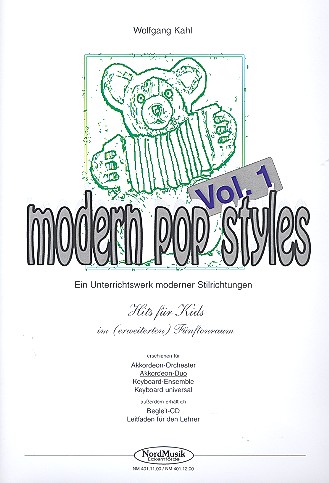 Modern Pop Styles Vol.1 für Akkordeonduo  5 Hits für Kids  Spielpartitur