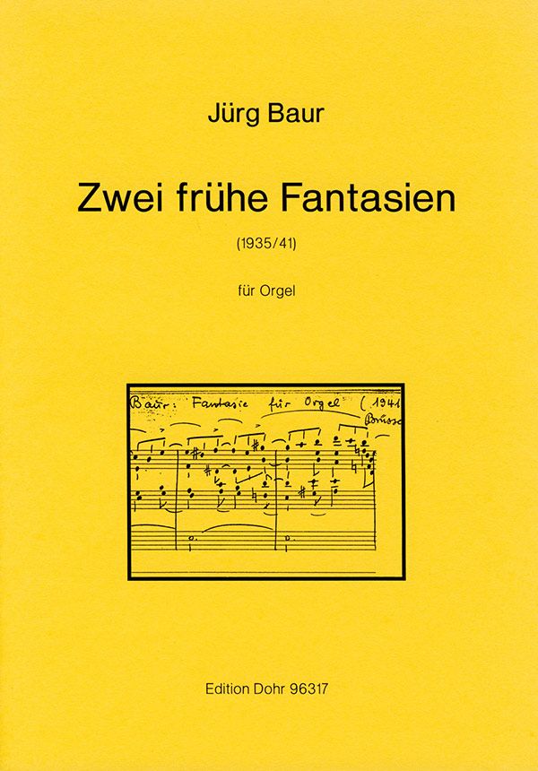 2 frühe Fantasien für Orgel&nbsp;&nbsp;(1935/41)&nbsp;&nbsp;