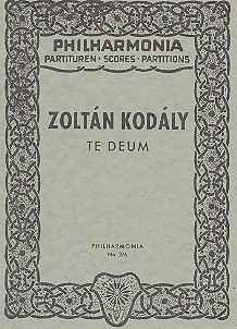 Te deum&nbsp;&nbsp;für gem Chor und Orchester&nbsp;&nbsp;Studienpartitur