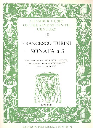 Sonata a 3 for 2 soprano instruments,  optional bass instrument and continuo  