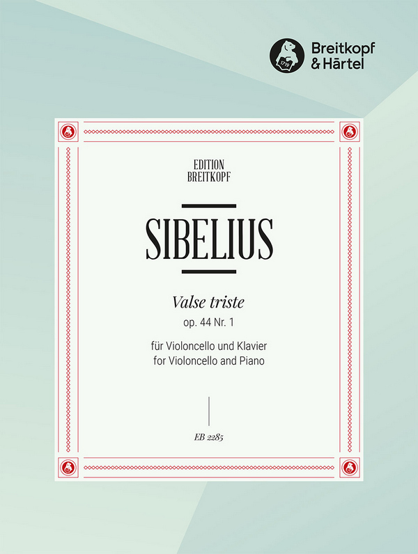 Valse triste op.44,1&nbsp;&nbsp;für Violoncello und Klavier&nbsp;&nbsp;