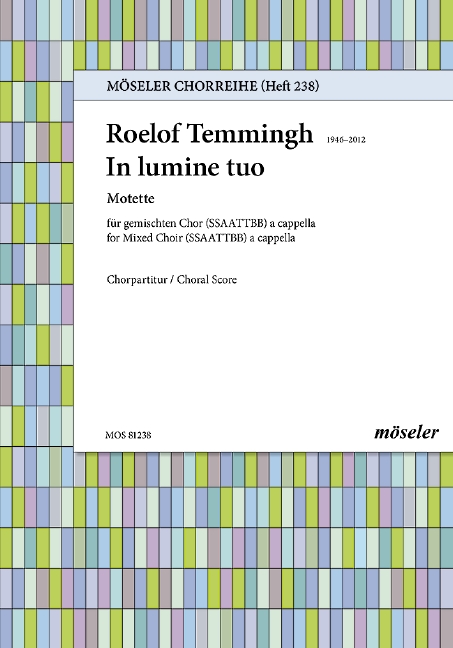 In lumine tuo - Motette&nbsp;&nbsp;für gem Chor (SSAATTBB) a cappella&nbsp;&nbsp;Partitur