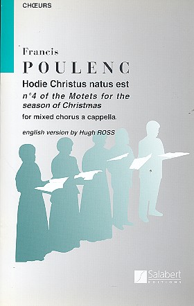 Hodie Christus natus est&nbsp;&nbsp;pour choeur mixte a cappella&nbsp;&nbsp;partition de choeur (en/la)